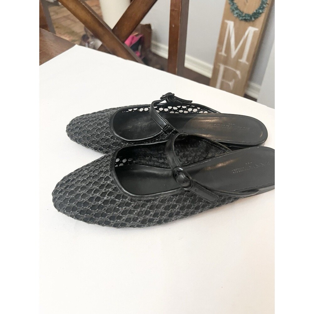 Banana Republic Shoes Mules Women’s Black Size 9.5 Mesh Mary Jane Slip On
